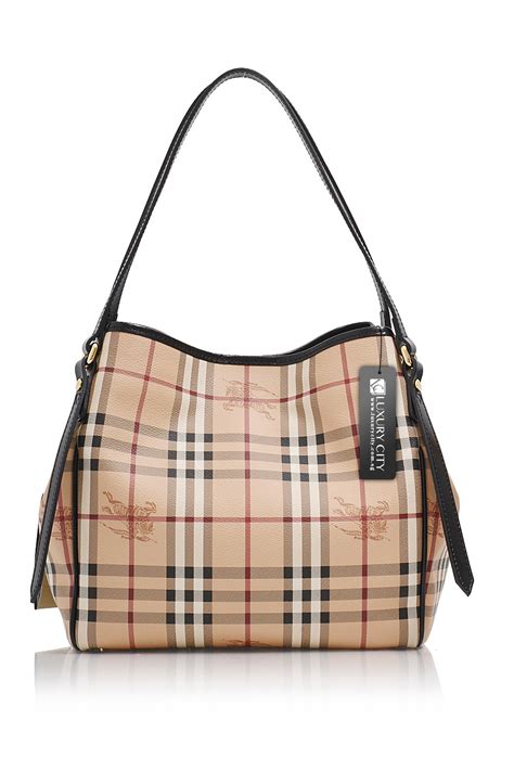 burberry small haymarket check canterbury tote bag